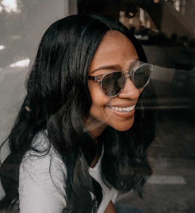 Gray Clear-Round-Sunglasses for Women